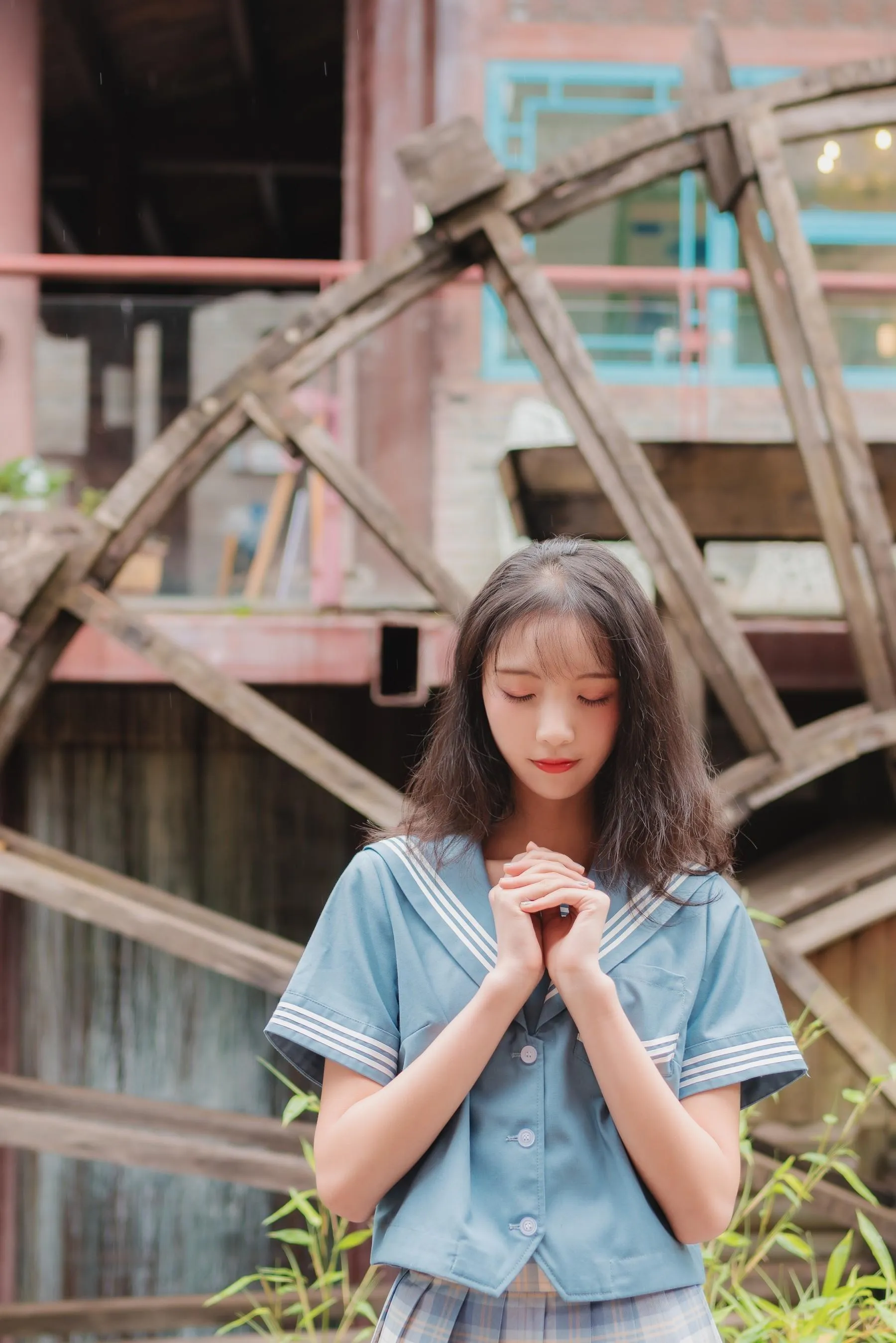 西瓜少女 NO.001 丽江写真JK [45P]插图8